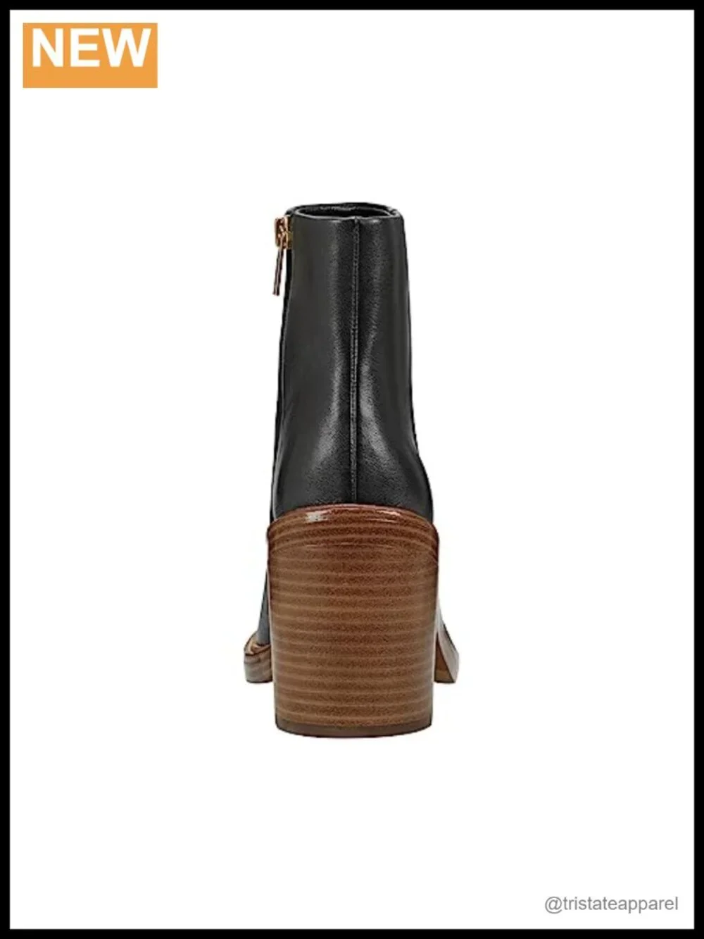 Marc Fisher LTD Haleena Almond Toe Ankle Booties Block Heel Leather